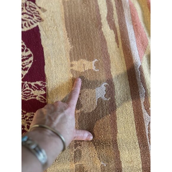 Beach Towel Body Towel SAFARI Giraffe Zebra Saydah Vintage 100% Cotton 56" x 30" - Picture 9 of 10